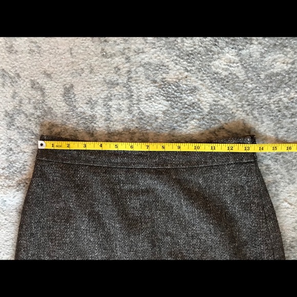 Ann Taylor A-line Wool Brown Skirt Size 0 - Picture 7 of 7